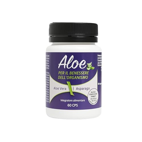Integratore Drenante e Brucia Grassi – Aloe Vera e Asparago – Riduce Gonfiore e Liquidi in Eccesso – Favorisce Metabolismo e Controllo del Peso – 60 Compresse​ AlohaLabs