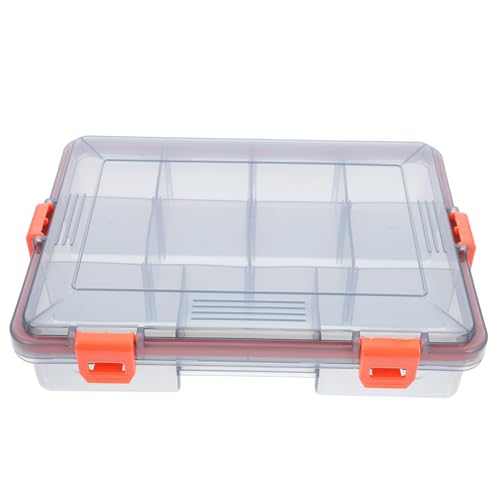 POPETPOP 1Pc Multifunctional Fishing Gear Storage Box Double Tackle Organizer for Fishing Tools Container with Compartments for and Accessories