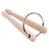 KESYOO Llavero Pequeño de Instrumento de Percusión Colgante de Baquetas Decoración Única para Mochila y Llaves Accesorio Musical para Amantes Música y Regalos Originales