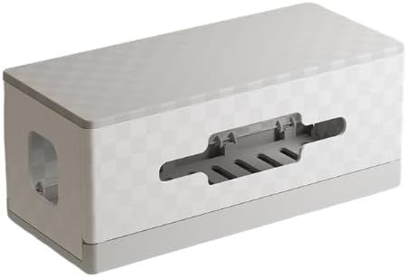 Miniatura 15 de 11.8x5.1x4.3in Cable Management Box Cable Organizer Box and Power Strip Box Hide Desk Cord and Floor Cables to Cover and Hide & Power Strips & Cords