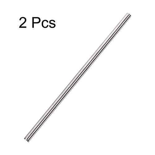 Image of uxcell 6mm x 300mm 304 Stainless Steel Solid Round Rod for DIY Craft - 2pcs