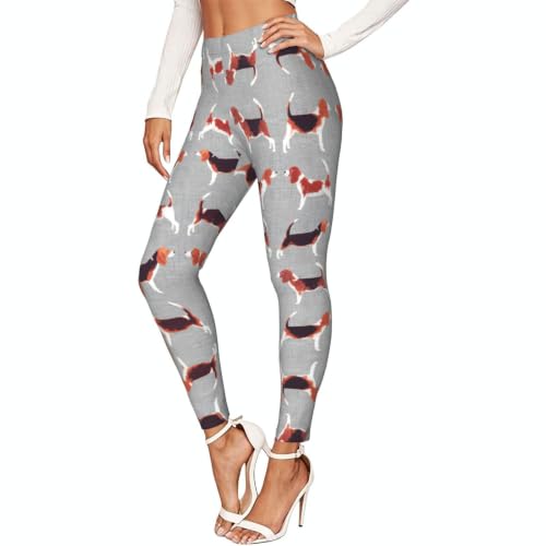 Leggings de compresión suaves mujer Beagle que eliminan transparencias en entrenamientos duros