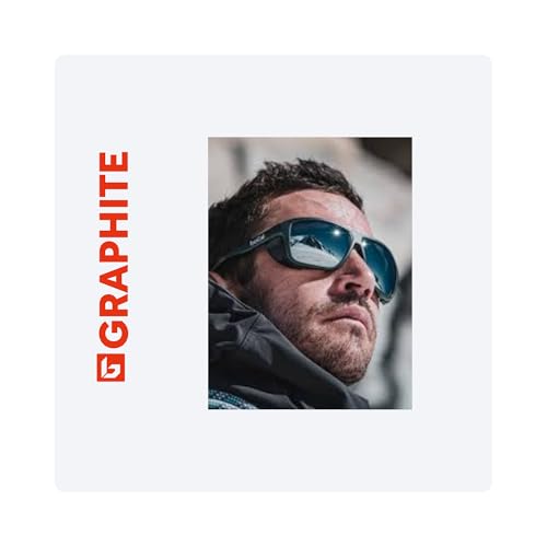 Bolle Graphite Wraparound Sunglasses for Men for Women +BUNDLE with ACCESSORY EYEWEAR KIT2