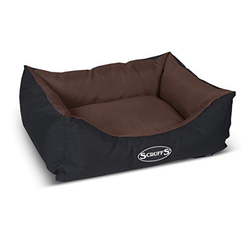 【イギリス発】ラグジュアリーなペットベッド エクスペディションボックスベッド高級ペットベッド 犬ベッド… (S, チョコ)