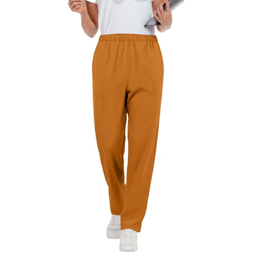 Image of Women's Medica Scrub Pants Pull On Workwear Cargo Pocket Elastic Waist Hospital Uniform Trousers