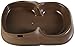 Kerbl Pet MAYA Futterspender 3,5 l coffee, bis 1500 g, coffeefarbe, klar
