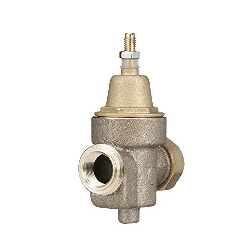 Watts Backflow Preventer 3/4 In Water Pressure Reducing Valve, Npt Thread Union X Npt Female, Max Work 400 Psi, Adjust 25-75 Psi #TOP4