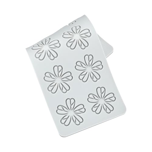 mostsom Silicone Five-Leaf Shape Fondant ​Molds Chocolate Mould for Cake Pastry Decor Baking Gumpastes Moulds Decoration Sugar Lace Mat (H_ Five-Leaf) by mostsom - Image 2