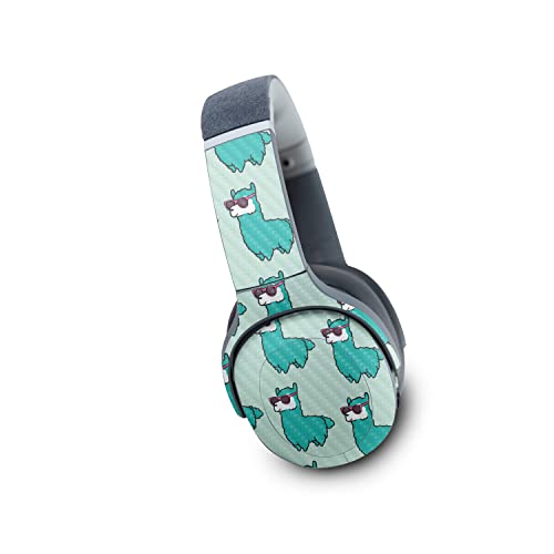 Image of MightySkins Carbon Fiber Skin Compatible with Skullcandy Crusher Evo Wireless - Awesome Alpacas | Protective, Durable Textured Carbon Fiber Finish | Easy to Apply