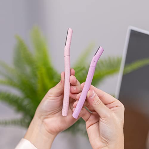 Sakya Biodegradable Women's Dermaplaning Tool - Dermaplane Facial Razor For Women Face - Hair Removal Face Razor For Women Body Use - Blade For Eyebrows And Peach Fuzz - 6 Count #TOP6