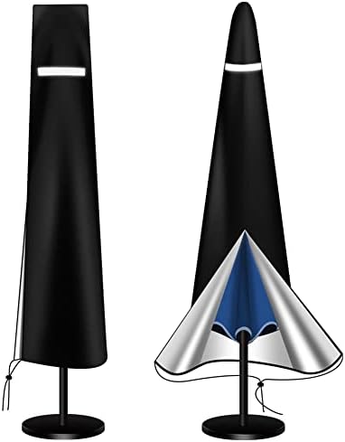 Patio Umbrella Cover-Umbrella Covers For Outdoor Umbrellas，Outdoor Umbrella Cover Waterproof Patio Umbrella Parasol Cover With Shrink Drawstring, Uv Resistant, Windproof, Dustproof Umbrella Cover For 7ft To 11ft