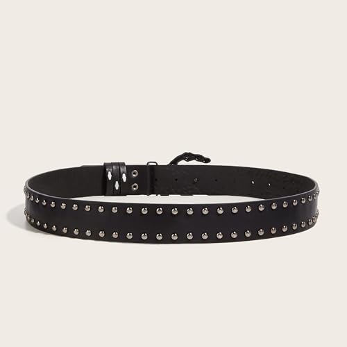 Men's and Women's Metal Ghost Skull Skull Hand Belt Buckle Decoration, Punk Rivet Belt Jeans Decoration, Black3