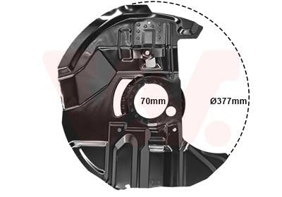 Flasque de frein VAN WEZEL 0646376 haute résistance pour BMW Série 3 et Z4