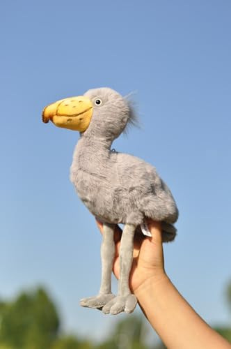 TAMMYFLYFLY Animal de peluche realista Shoebill de juguete, pájaro lindo modelo de animal
