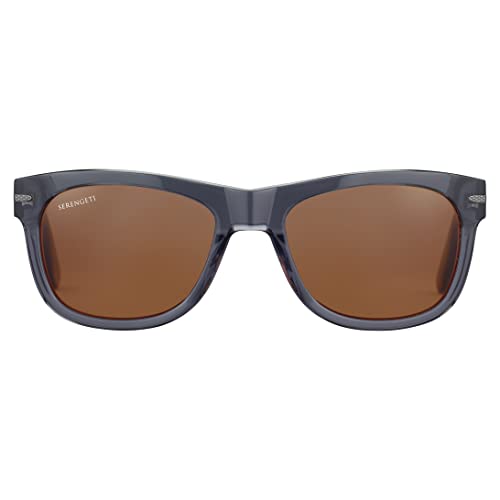 Serengetti Square FOYT Large Shiny Transparent Grey-Mineral Polar Drivers, Multi, One Size4