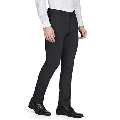 Image of blackberrys Structured Nylon Slim Fit Mens Work Wear Trousers
