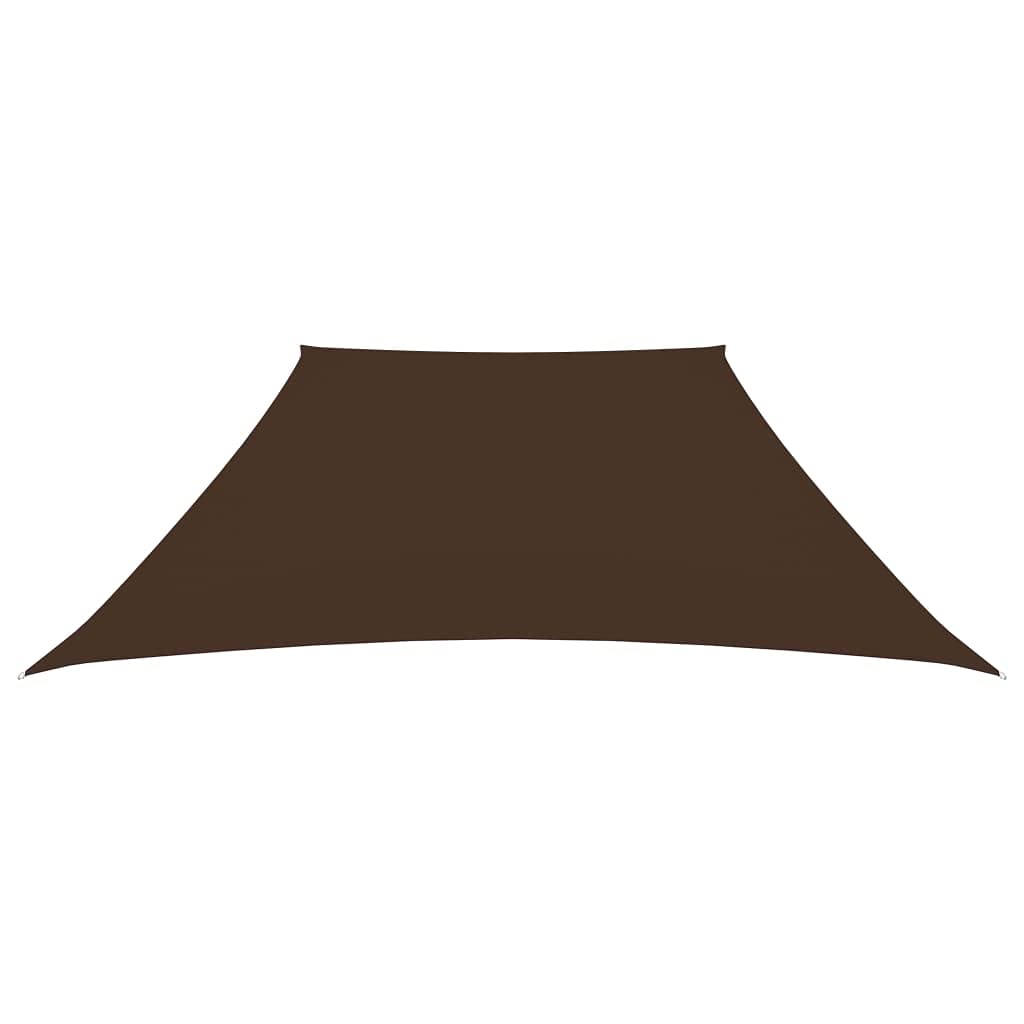 Toldo Oxford trapecio 2x3 m marrón para sombra en jardines y balcones