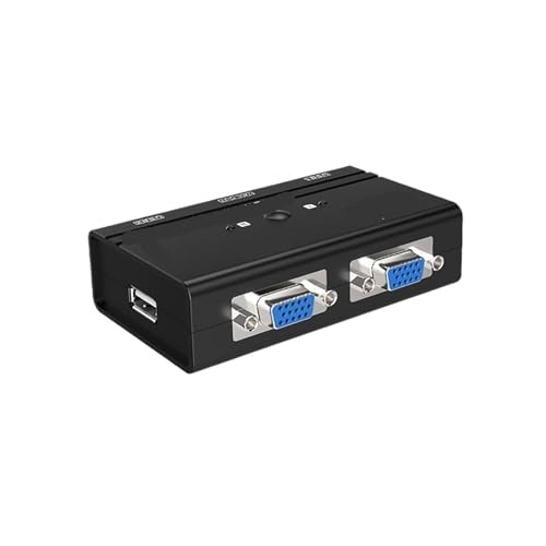 Commutateur KVM manuel 2 ports MT-260KL avec 2 entrées et 1 sortie pour double ordinateur
