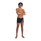 Speedo Herren Hyper Boom Placement V-Cut I Aquashort, Schwarz/Grau, 7