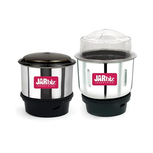 Image of Combo Chutney Jar, Mixer Jar (400 Ml 250 Ml) Suitable For All Local & Branded Mixer Which Comes With 2 Lock & 4 Teeth Coupler
