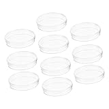 STOBOK 10stücke Kunststoff-petrischale Mit Deckel Transparent Für Wissenschaftliche Experimente Zellkulturplatten Labormaterial