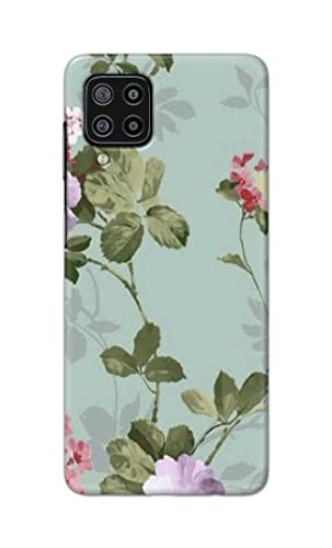 Image of Printed Hard Back Cover Case for Samsung Galaxy F22 4G | Samsung Galaxy M22 4G Back Cover (Floral Painting) -702