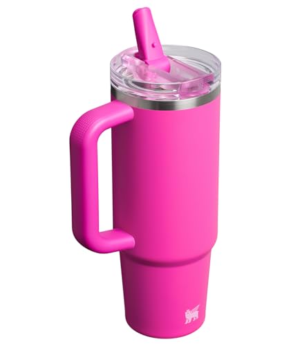 Image of STANLEY Quencher ProTour Flip Straw Tumbler with Leakproof Lid 30 oz | Built-in Straw and Handle | Cup Holder Compatible for Travel | insulated Stainless Steel Cup | BPA-Free | Violet Blossom