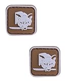 Zeedby 2pc Fox Hound Metal Gear Solid Special Force Group PVC Patch Armband Badge Military Decorative Sewing Applique Embellishment Tactical Patches (z6)
