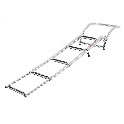 Escalera para piscina o embarcación con 4 peldaños antideslizantes miniatura 2