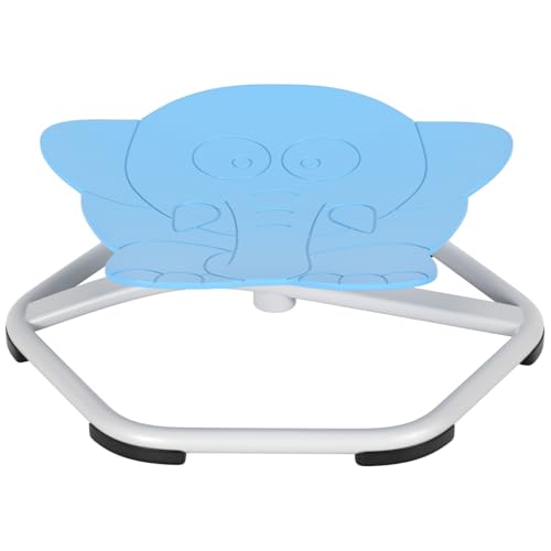 VIPIH Sit+Spin 360°Sensory Spinning Seat Swivel Toy Kids Wobble Chair Stool Blue