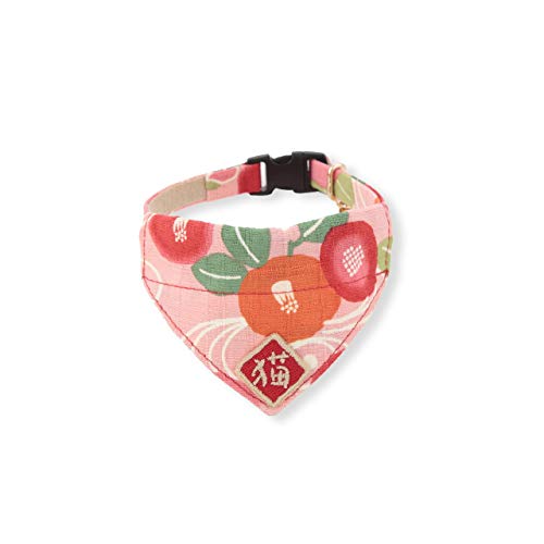 Kimono Cat Bandana Collar (Pink)