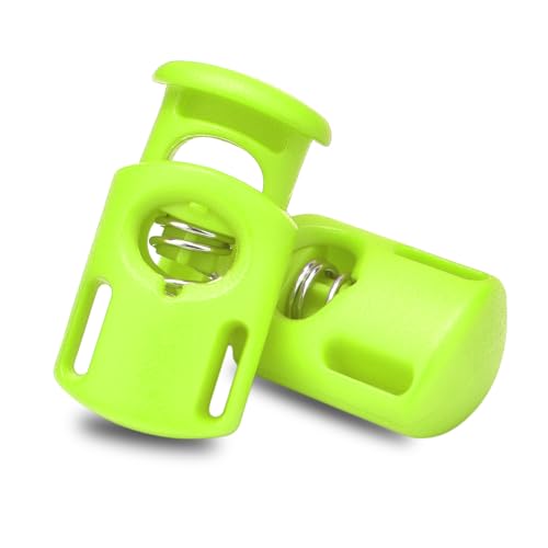 Plastic Cord Locks, Stopper Toggle Clasp for Drawstring Paracord Elastic Shoeslace Clip Tent String DIY Replacement