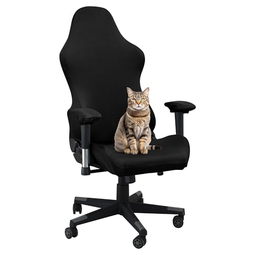 BIETYONE Gaming Chair Cover, Stretchable, Black