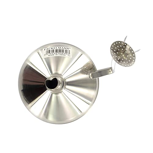 Fackelmann Embudo Con Filtro 14Cm, acero inoxidable, color inox, 1 ud.