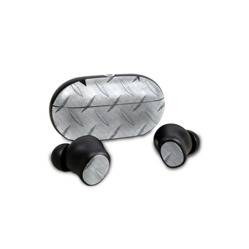 Image of Carbon Fiber Skin Compatible with Beats Solo Buds - Diamond Plate - Premium 3M Vinyl Protective Wrap Decal Cover - Easy to Apply | Crafted in The USA by MightySkins