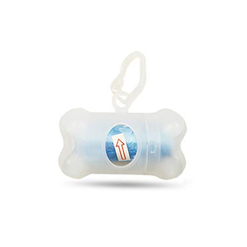 Pets Poop Bags Cute Transparent Dog Bone Garbage Bag Dispenser Pet Cleaning Supplies Cat Poop Bags