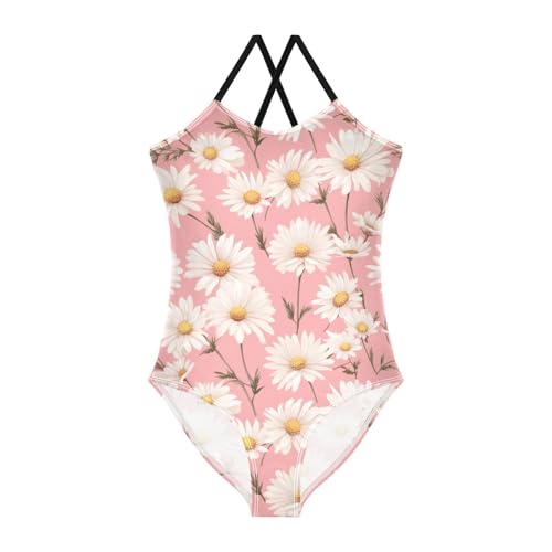 Flowers Floral Daisy Girls One Piece Swimsuit Beach Swimwear 20850038