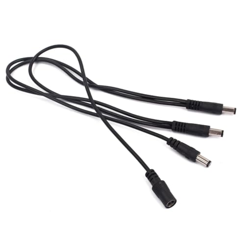 ULDIGI ウェイデイジーチェーン対応 エフェクトペダル用電源ケーブル 入力出力 黒 ギターエフェクター向け ノイズアイソレーション設計 耐摩耗性ケーブル