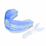 Orthèse DOHUG en Silicone : Stop Ronflements et Grincements   Dispositif Réglable, Puissant et Sécurisé pour la Santé Bucco dentaire (Bleu, Moyen)