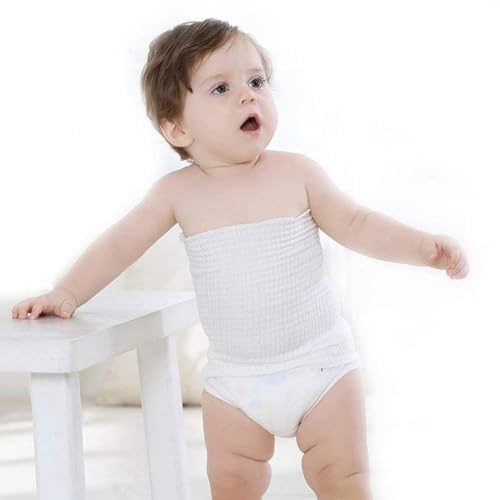 Image of 12PC Belly Button Band Cotton Gtube Covers Belly Protector Wraps Bellies Umbilical Hernias Truss Belt for Baby Toddler Boys Girls