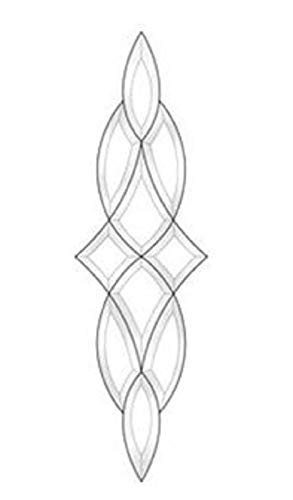 Stained Glass Supplies - 8 1/4 x 28 Inch Long Starburst Bevel Cluster EC591