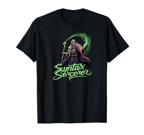 Syntax Sorcerer Coding Wizard Funny Programmer T�V���c