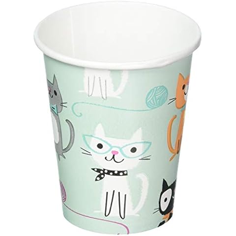 Creative Converting Cute Cat Paper Cups - 8 Pcs Cover