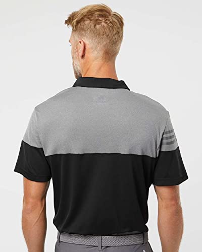 Colorblocked Heathered Polo with 3-Stripes by Adidas3