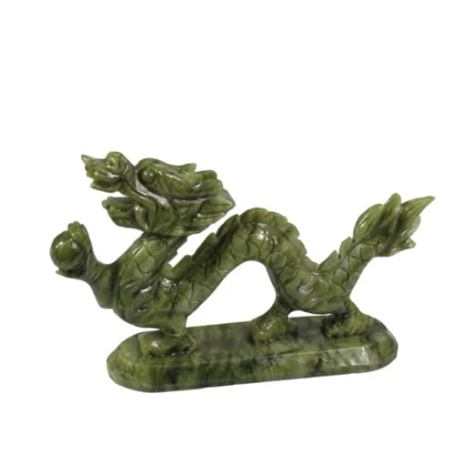 Figura de Dragón Feng Shui de Jade Natural 20 cm