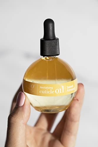 Image of Cuccio Naturale Sweet Almond Revitalizing Cuticle Oil, Lightweight Fast-Absorbing Hydrating Nail & Cuticle Conditioner, Cold-Pressed Oils + Vitamin E, 2.30 Fl Oz (Pack of 3)