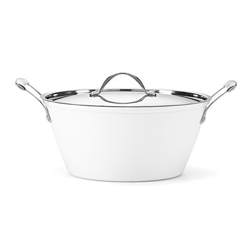 food and wine for gorham - Food & Wine For Gorham Light Cast Iron 6 Quart Casserole, White