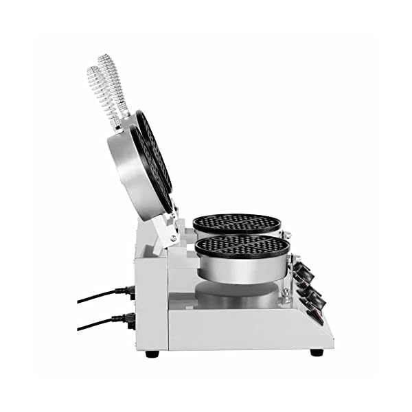 Royal Catering RC-WMDS01 Doppel-Waffeleisen rechteckig 2 x 1.500 W belgisches Waffeleisen Waffeleisen belgische Waffeln – Bild 5