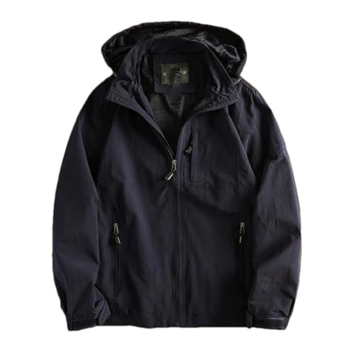 Veste de camping en plein air pour homme coupe-vent capuche légère