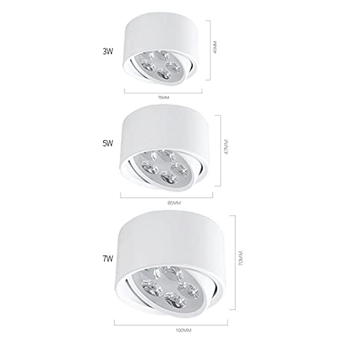 Foco de superficie LED para oficina y cocina con cabezal orientable 4